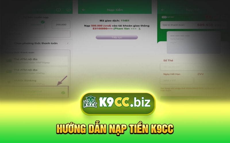 Hướng Dẫn Nạp Tiền K9cc